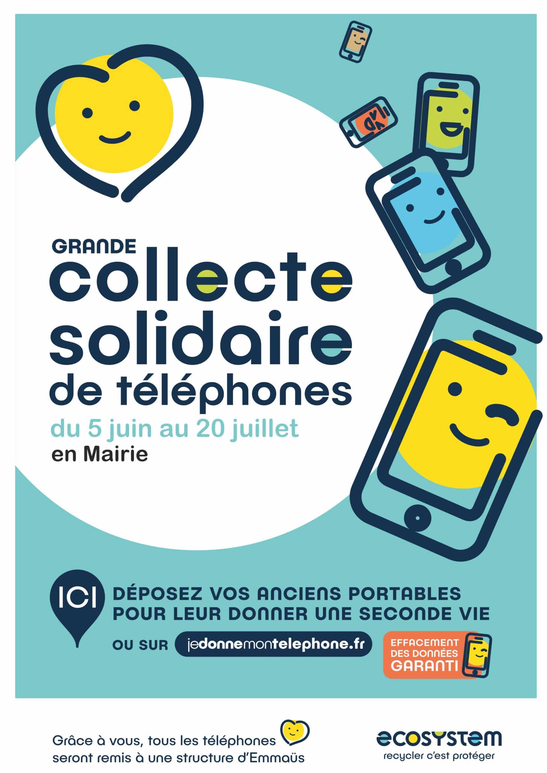 collecte de téléphones anciens